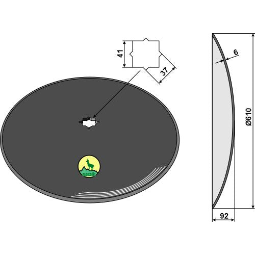 Disco liso - Ø610x6 - LS08-DCS-065