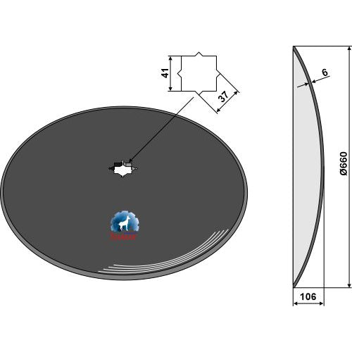 Disco liso - Ø660x6 - LS08-DCS-068