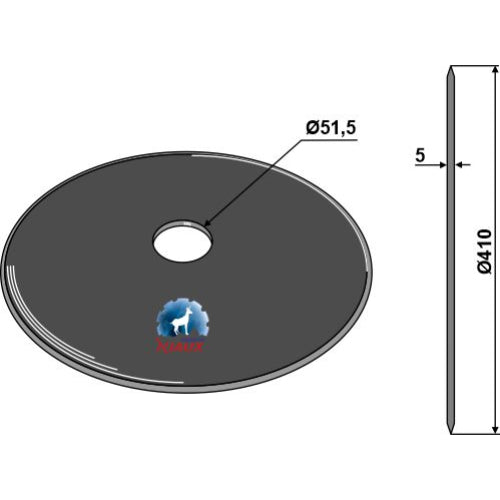 Disco plano  - Ø410x5 - LS08-DCS-073