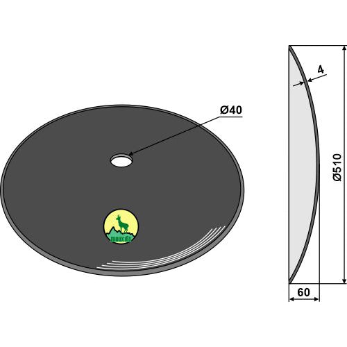 Disco liso - Ø510x4 - LS08-DCS-091