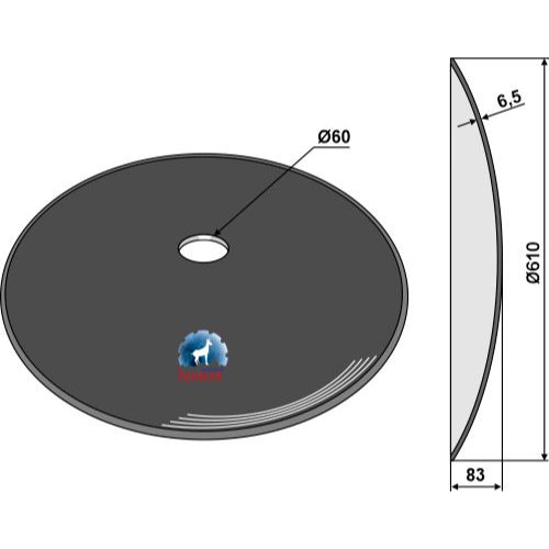 Disco liso - Ø610x6-5 - LS08-DCS-112