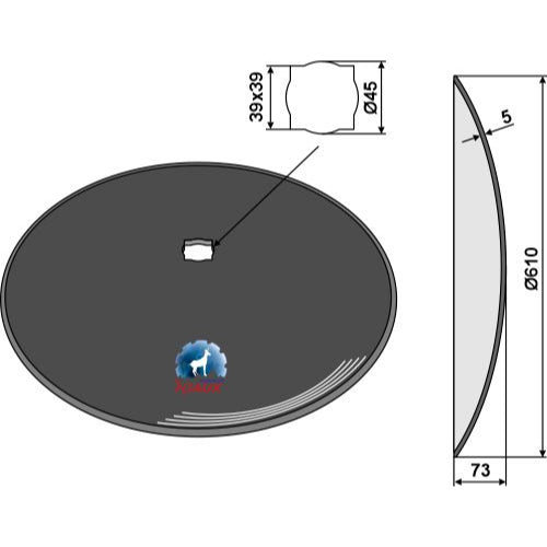 Disco liso - Ø610x5 - LS08-DCS-117