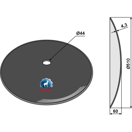 Disco liso - Ø510x4-3 - LS08-DCS-168