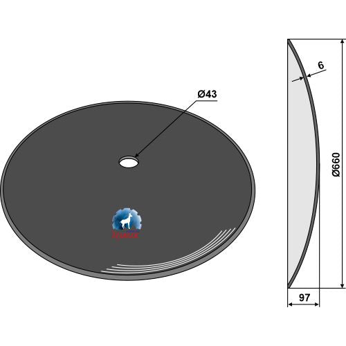 Disco liso - Ø660x6 - LS08-DCS-171