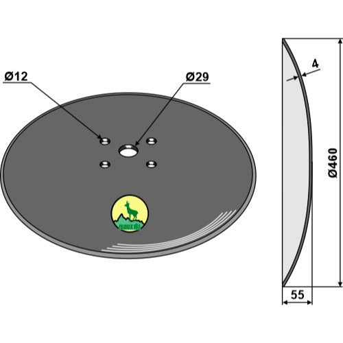 Disco liso - Ø460x4 - LS04-DSC-015