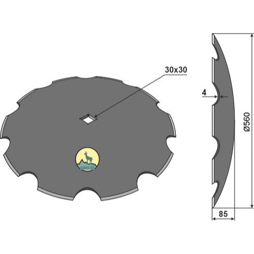 Disco dentado - Ø560x4 - LS08-DCS-213