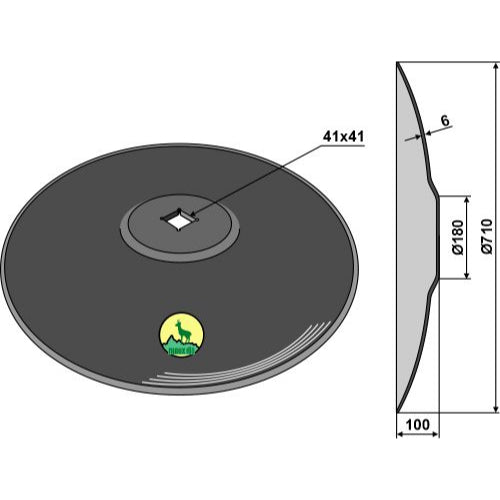 Disco liso con fondo plano - Ø710 - LS08-DCS-261