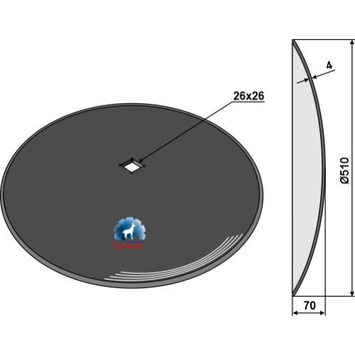 Disco liso - Ø510x4 - LS08-DCS-287