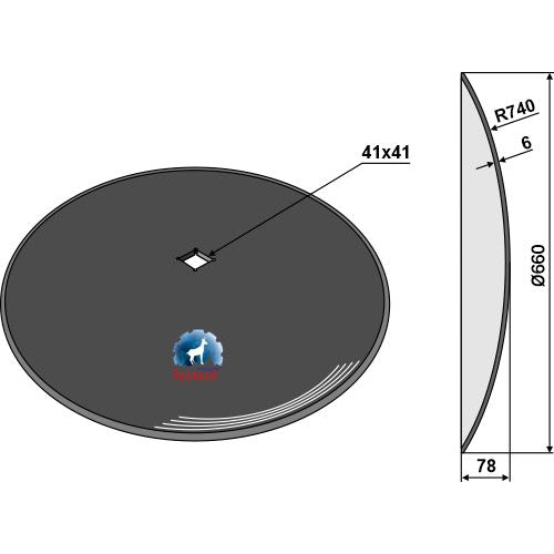 Disco liso - Ø660x6 - LS08-DCS-325