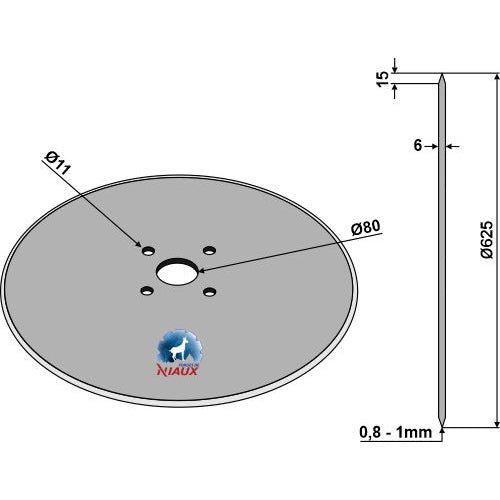 Disco plano  - Ø625x6 - LS08-DCS-357