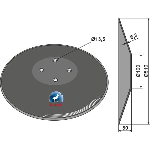 Disco liso - Ø510x6-5 - LS08-DCS-358