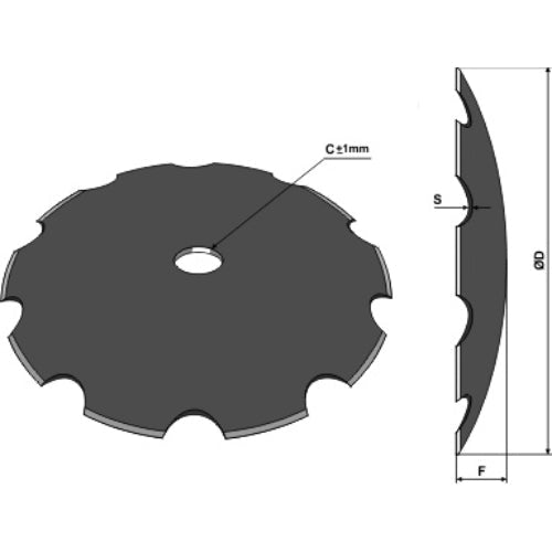 Disco dentado - Ø660x8 - LS08-DCS-364