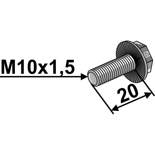 LS08-TGR-011 - Tornillo - M10x1,5