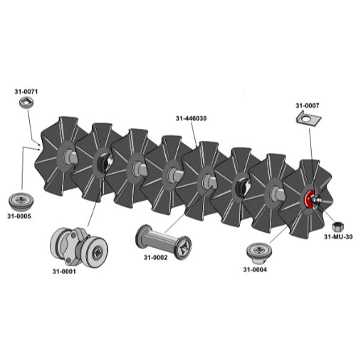 Grada de discos ondulados - 1500 - LS08-GDD-042