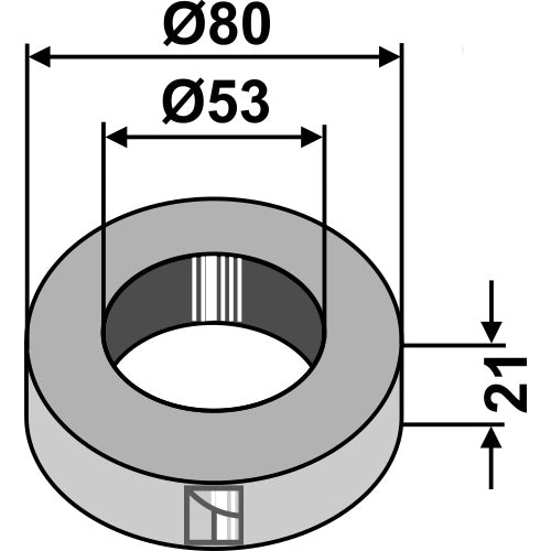 LS08-BPA-122 - Pieza intermedia - 21mm