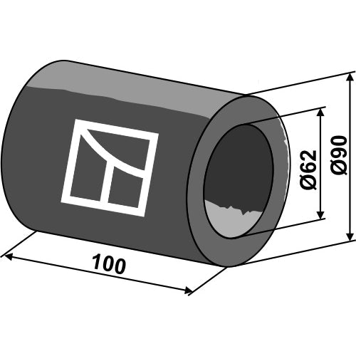 LS08-BPA-128 - Pieza intermedia - 100mm