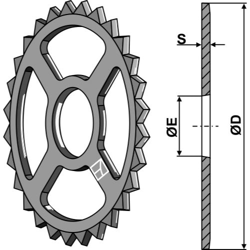 Anillo estrellado - Ø470mm - LS08-ANL-003