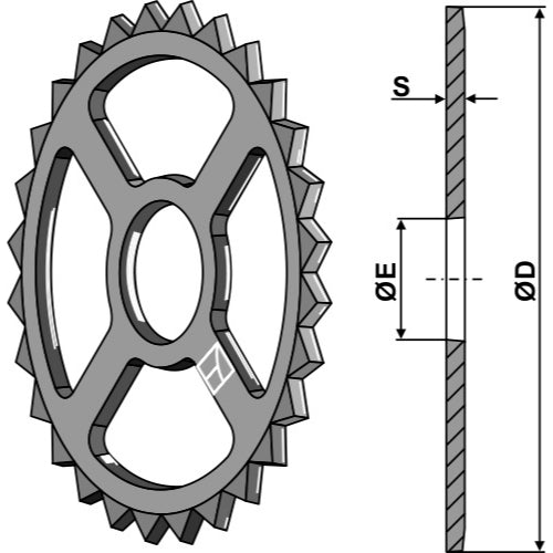 Anillo estrellado - Ø530mm - LS08-ANL-007