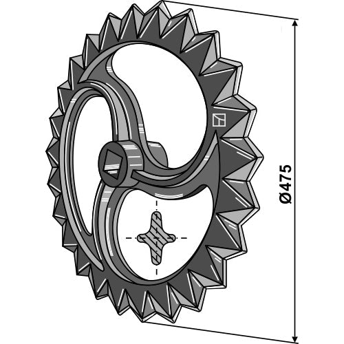 Anillo estrellado - Ø475mm - LS08-ANL-010