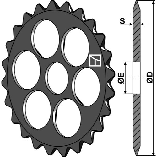 LS08-ANL-012 - Anillo estrellado - Ø530mm - Adaptable para Dal-Bo