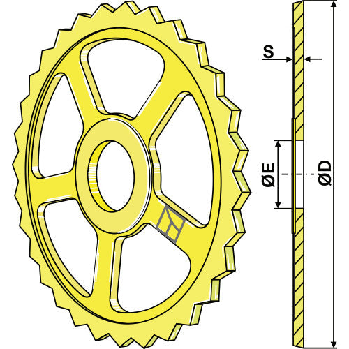 Anillo estrellado - Ø560mm - LS08-ANL-014