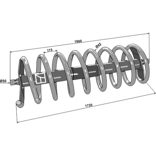 Rodillo espiral 1800 - dcho - LS08-RED-002