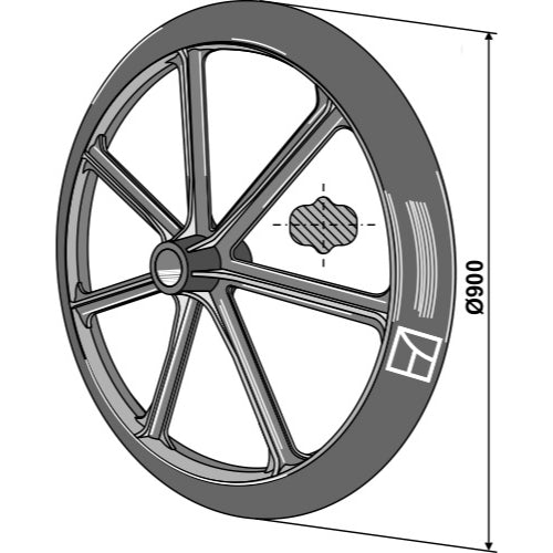 Rodillo packer - Ø900mm - LS08-RPE-021