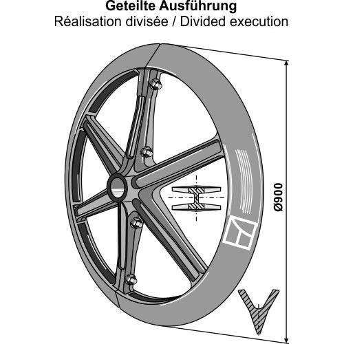 Rodillo packer - Ø900mm - LS08-RPE-025