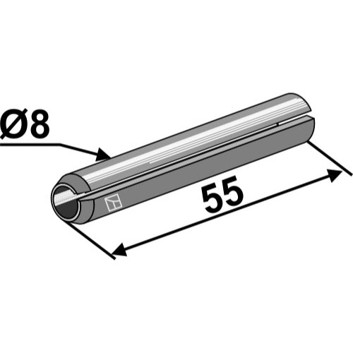 LS01-APP-007 - Pasador elástico - Ø8x55