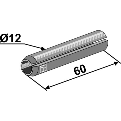 LS01-APP-008 - Pasador elástico - Ø12x60