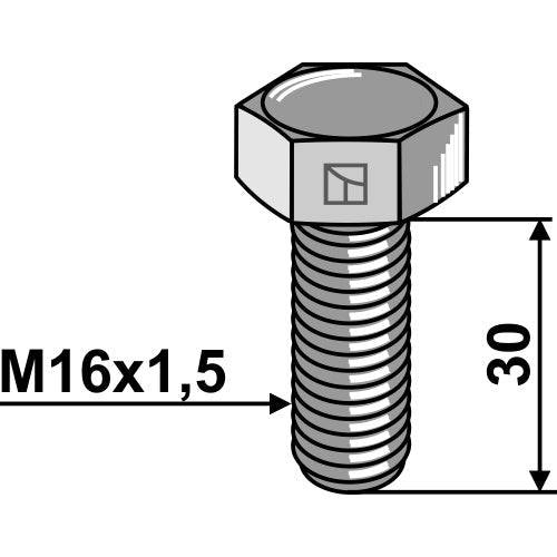 LS01-TRP-017 - Tornillo cabeza hexagonal - M16x1,5 - 10.9
