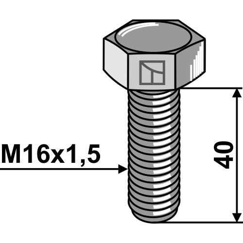 LS01-TRP-019 - Tornillo cabeza hexagonal - M16x1,5 - 10.9