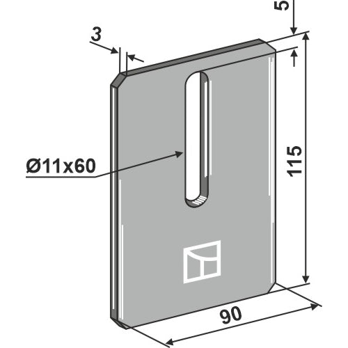 LS01-RRP-002 - Rascador para rodillos packer - Adaptable para Amazone