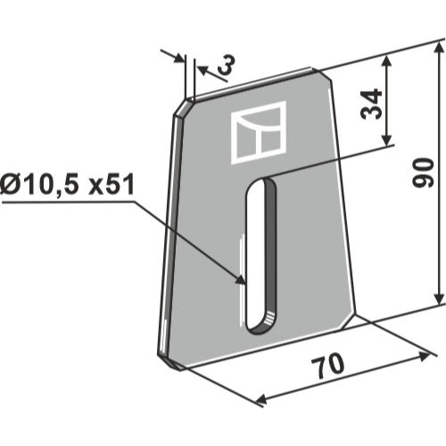 Rascador para rodillos packer - LS01-RRP-007