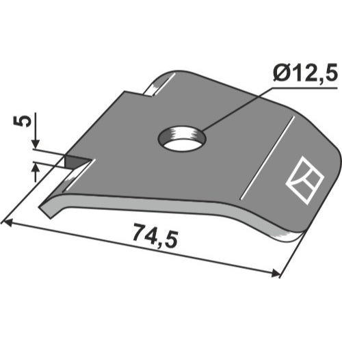 LS01-RRP-072 - Rascador de goma para rodillos de goma - Adaptable para Väderstad