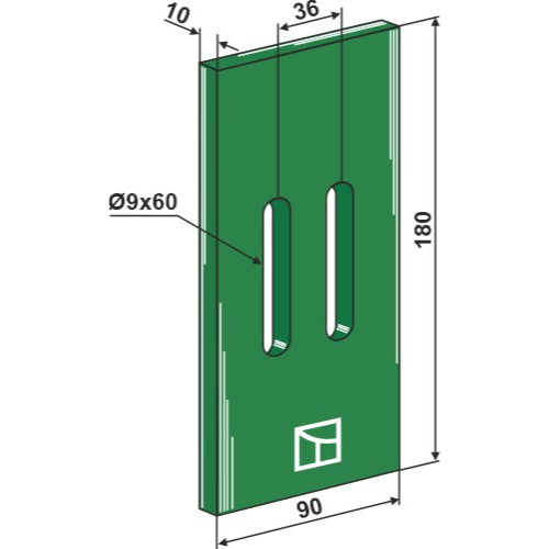 LS01-RGP-005 - Rascador de plástico Greenflex para rodillos packer - Adaptable para Dutzi