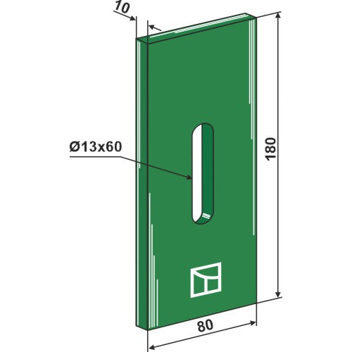 LS01-RGP-037 - Rascador de plástico Greenflex para rodillos packer - Adaptable para Rabe