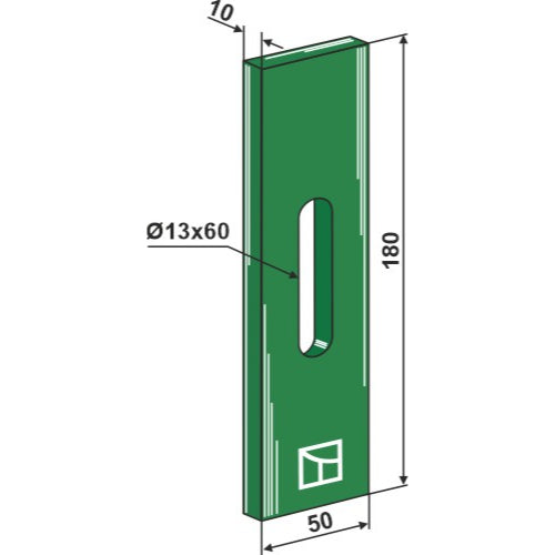 LS01-RGP-038 - Rascador de plástico Greenflex para rodillos packer - Adaptable para Rabe
