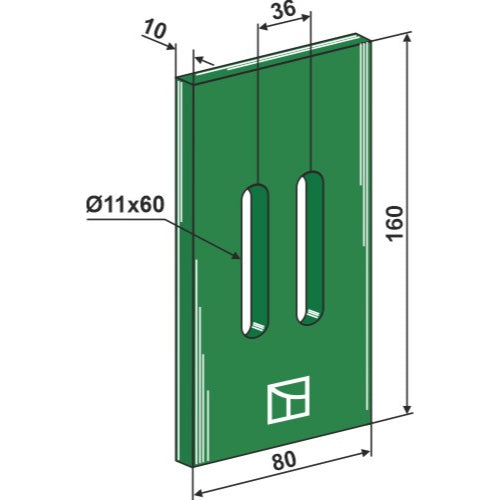 LS01-RGP-042 - Rascador de plástico Greenflex para rodillos packer - Adaptable para Landsberg / Sicma