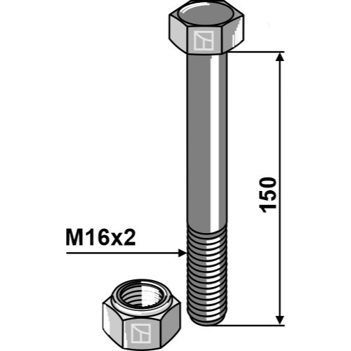 Tornillo - M16x150 - 10.9 - LS03-TSM-051