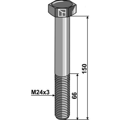 LS03-TSM-081 - Tornillo - M24x3 - 10.9 - Adaptable para Bednar / Strom