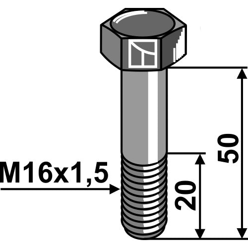 Tornillo - M16x1-5 x 50 - 10.9 - LS03-TSM-110