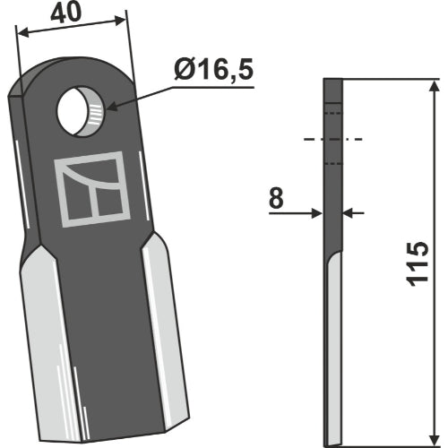 Cuchilla recta - LS03-CUD-089