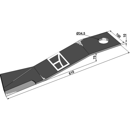 Cuchilla 610mm - LS03-CUD-096