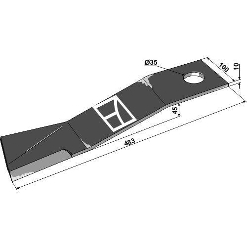 Cuchilla 483mm - LS03-CUD-101
