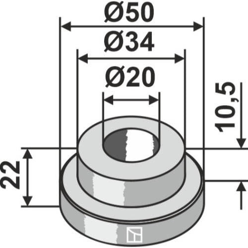 Casquillo - Ø50 - LS03-ARC-042