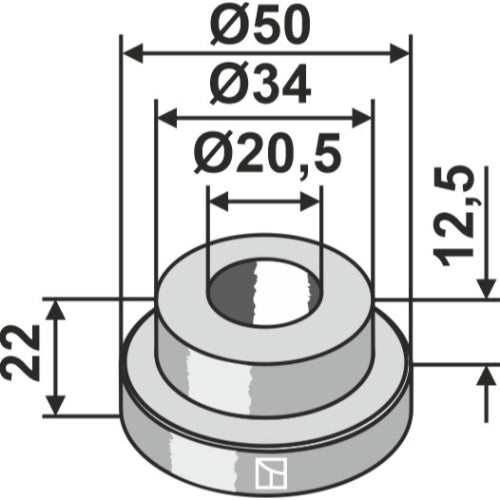 Casquillo - Ø50 - LS03-ARC-045