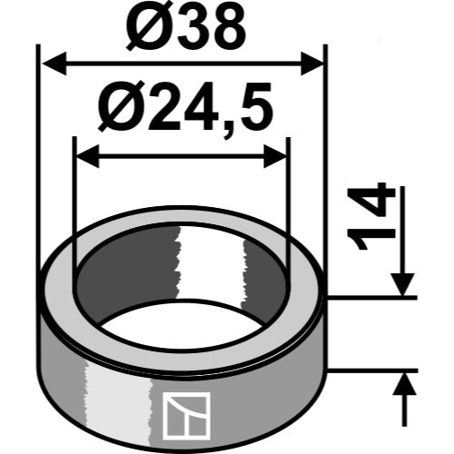 Casquillo - Ø38 - LS03-ARC-046