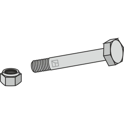 LS03-TSM-115 - Tornillo con tuerca autoblocante - M12x175 - 10.9 - Adaptable para Dücker