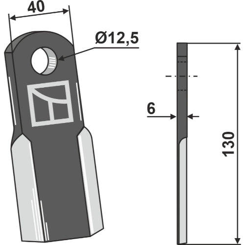 LS03-CUD-144 - Cuchilla recta - Adaptable para Ferri